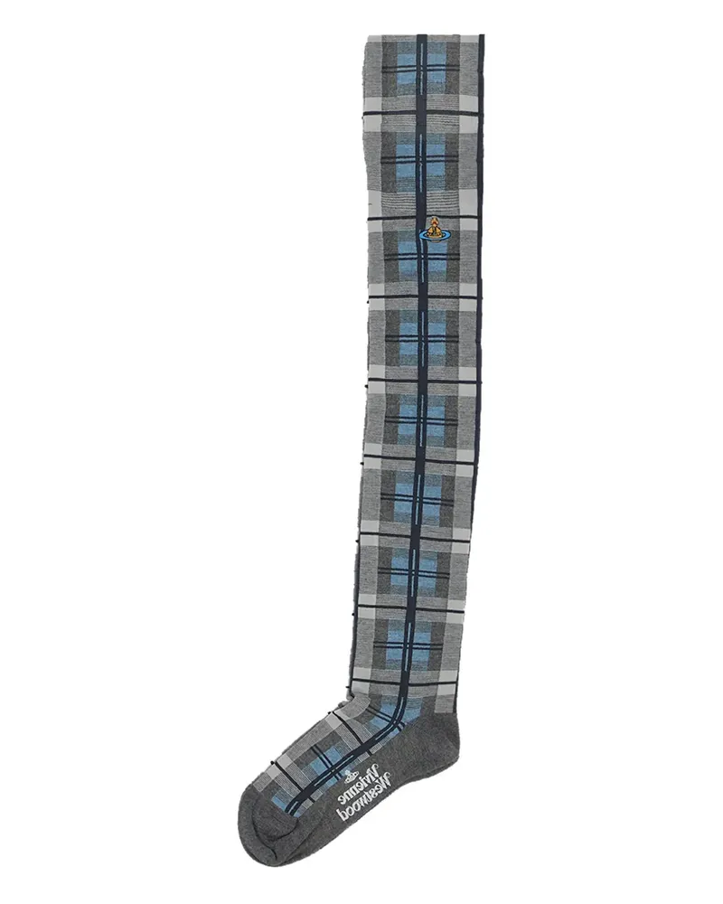 Vivienne Westwood Socken mit Schottenkaro-Patch - Schwarz Schwarz