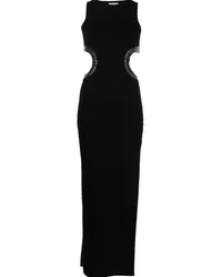 GALVAN Kleid mit Cut-Outs Schwarz