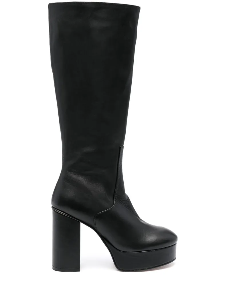 Alohas Joanna Stiefel 115mm - Schwarz Schwarz