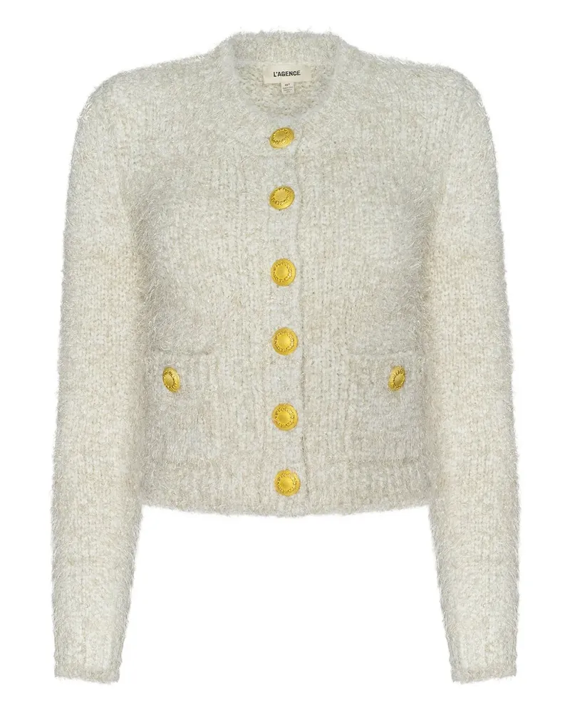 L'Agence Una Cardigan mit Knöpfen - Nude Nude