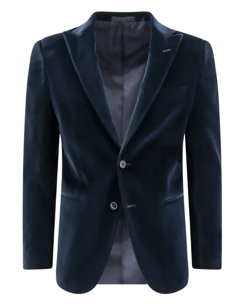 Corneliani Sakko aus Samt - Blau Blau