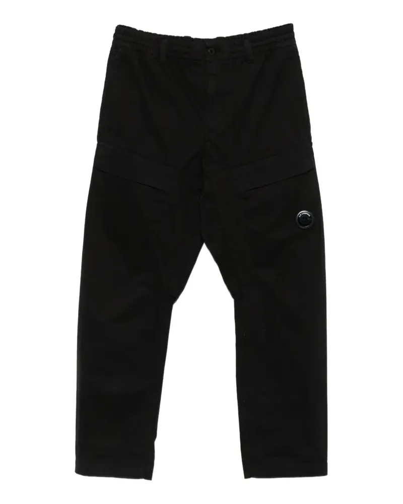 C.P. Company Cargohose mit Linsen-Detail - Schwarz Schwarz
