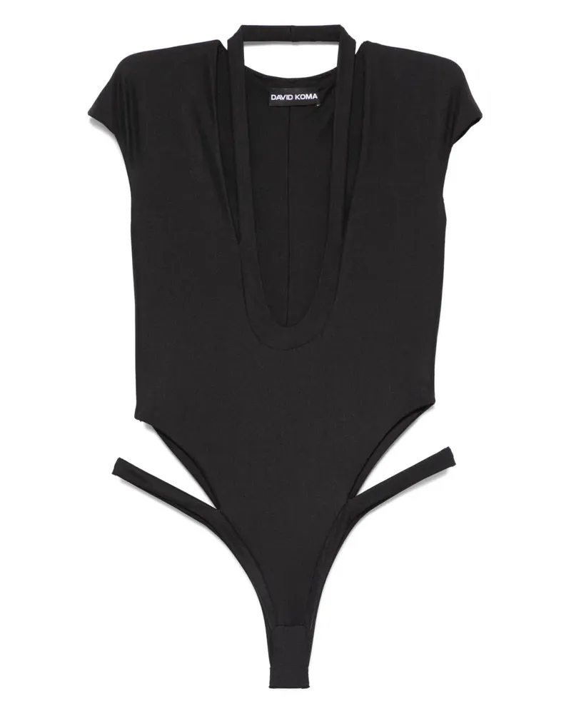 David Koma Badeanzug mit Cut-Outs - Schwarz Schwarz