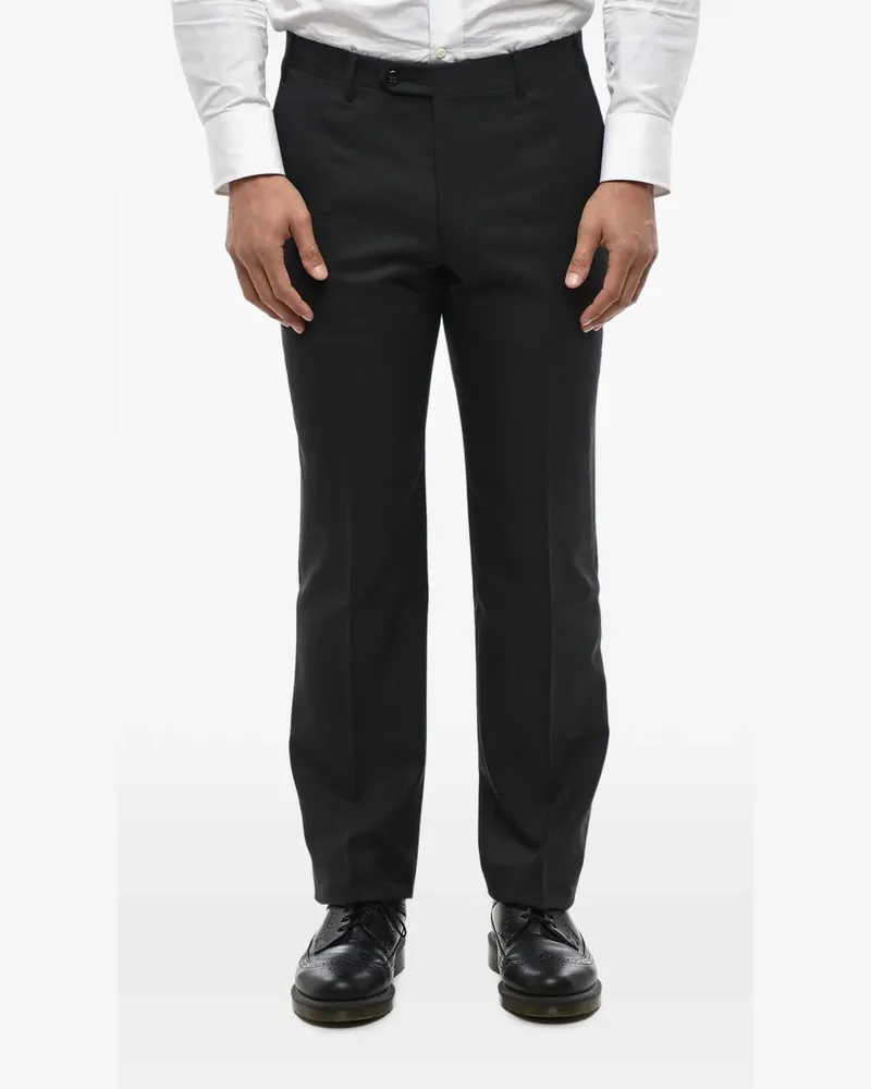 Corneliani virgin wool four-pocket trousers - Schwarz Schwarz