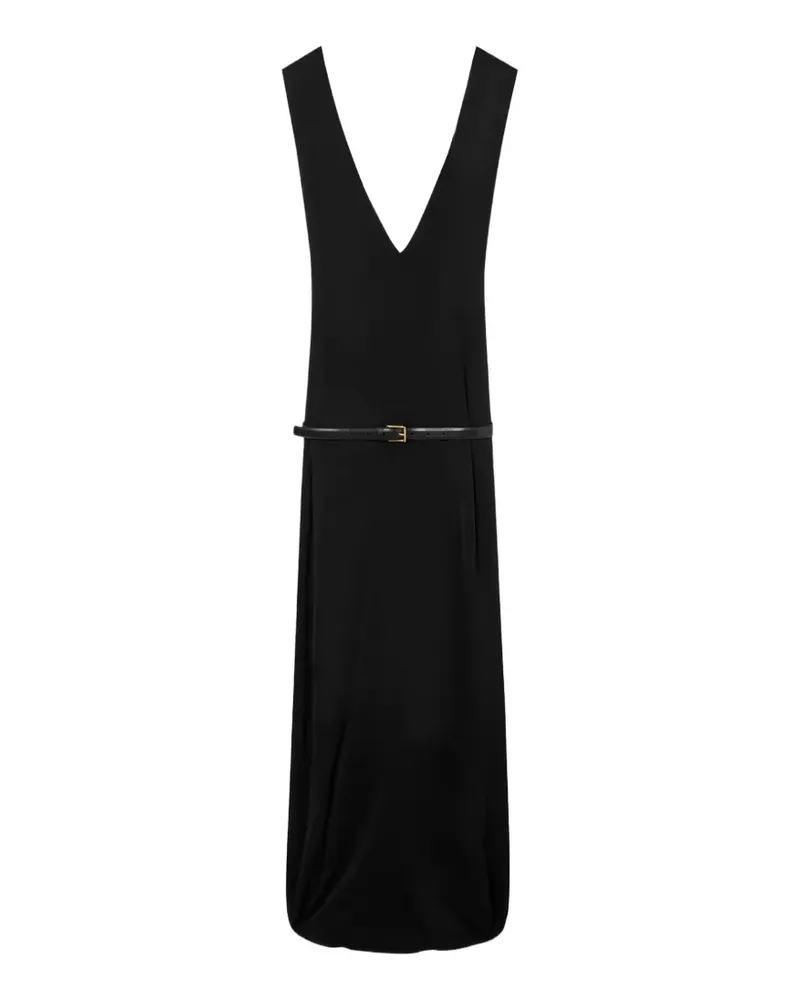 Loewe V-neck midi dress - Schwarz Schwarz