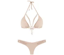 Bikini mit Riemen - Nude