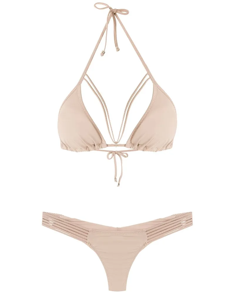 Amir Slama Bikini mit Riemen - Nude Nude