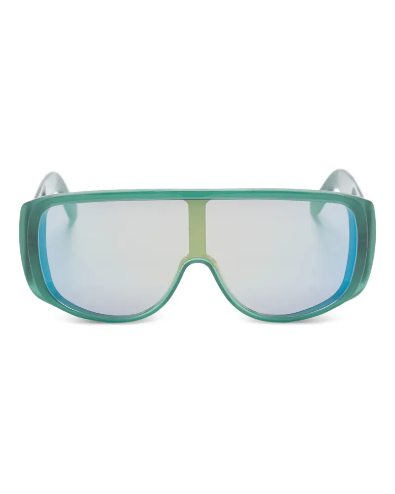 RETROSUPERFUTURE Sonnenbrille mit Shield-Gestell - Grün Grün