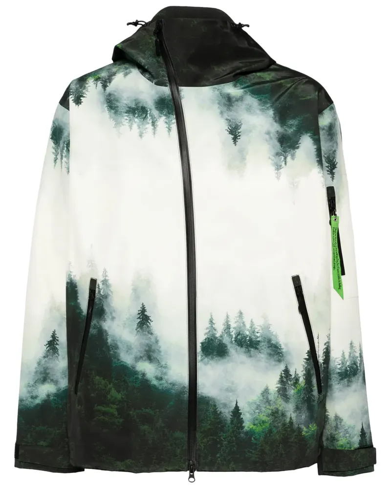 Undercover Jacke mit Print - Weiß Weiß