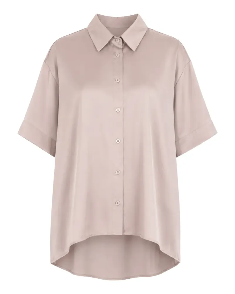 Max Mara short-sleeve high-low shirt - Rosa Rosa