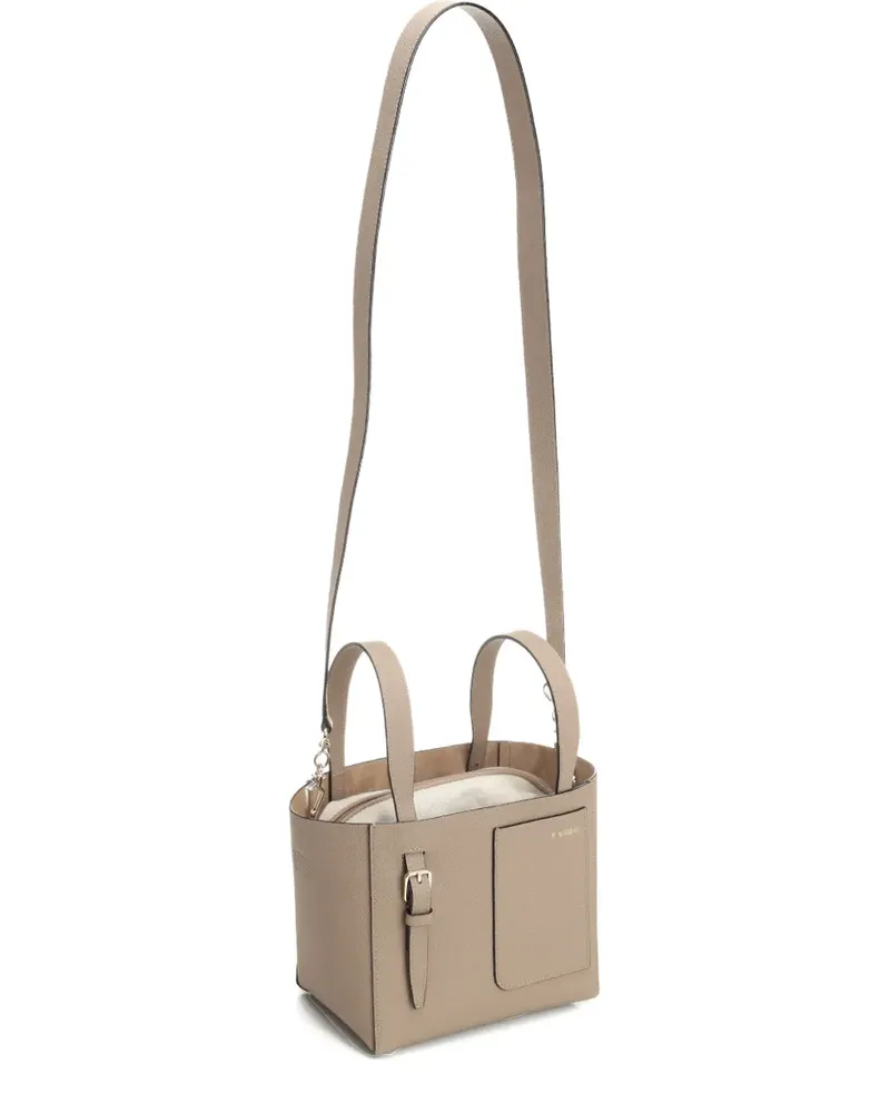 Valextra Mini-Tasche aus Leder - Nude Nude