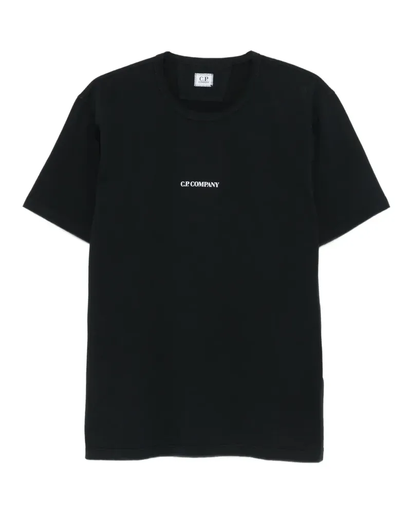 C.P. Company T-Shirt mit Logo - Schwarz Schwarz