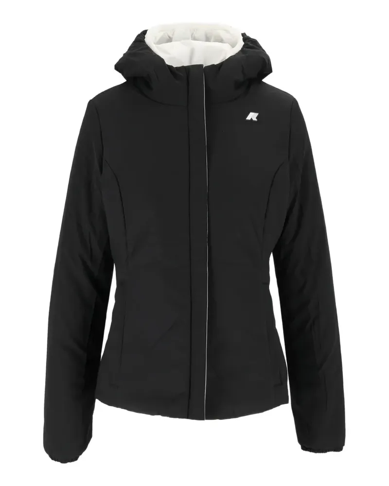 K-Way Wendbare Lily St Warm Kapuzenjacke - Schwarz Schwarz