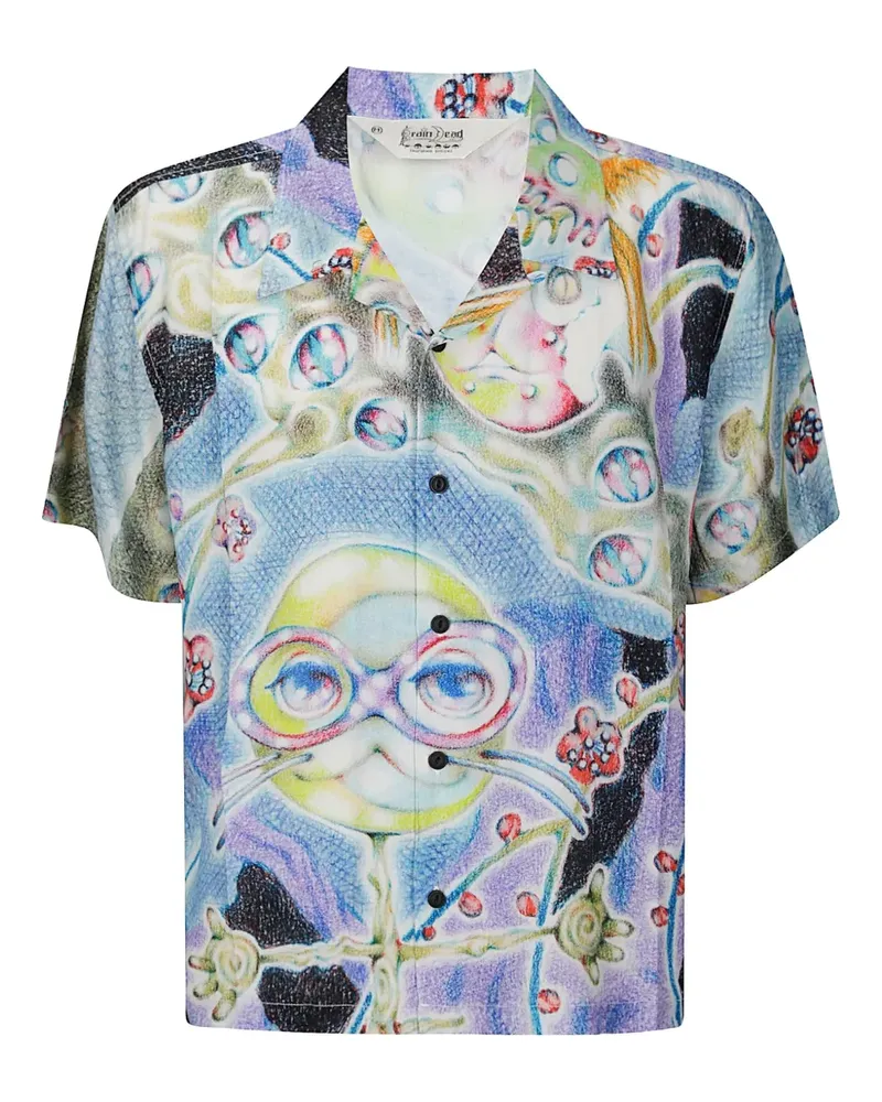 Brain Dead Aspen Eyes Hemd - Blau Blau