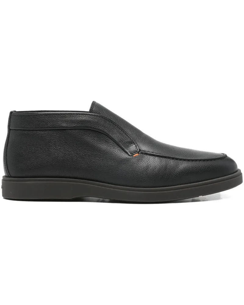 Santoni leather boots - Schwarz Schwarz