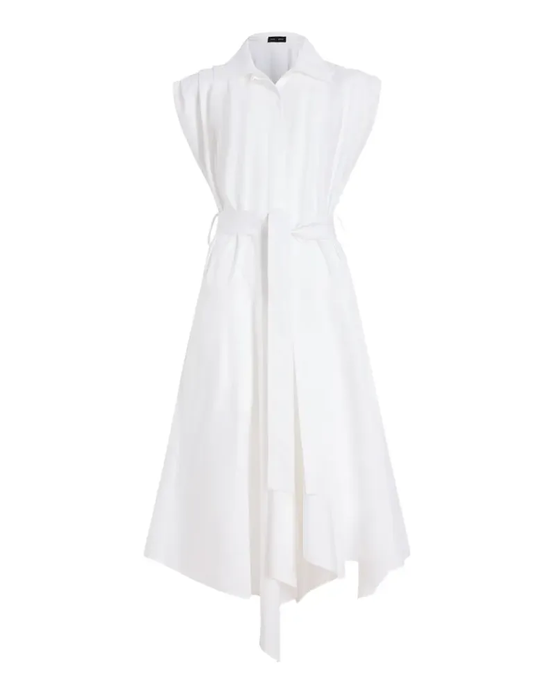 Proenza Schouler Adina Midi-Hemdkleid mit Gürtel - Weiß Weiß