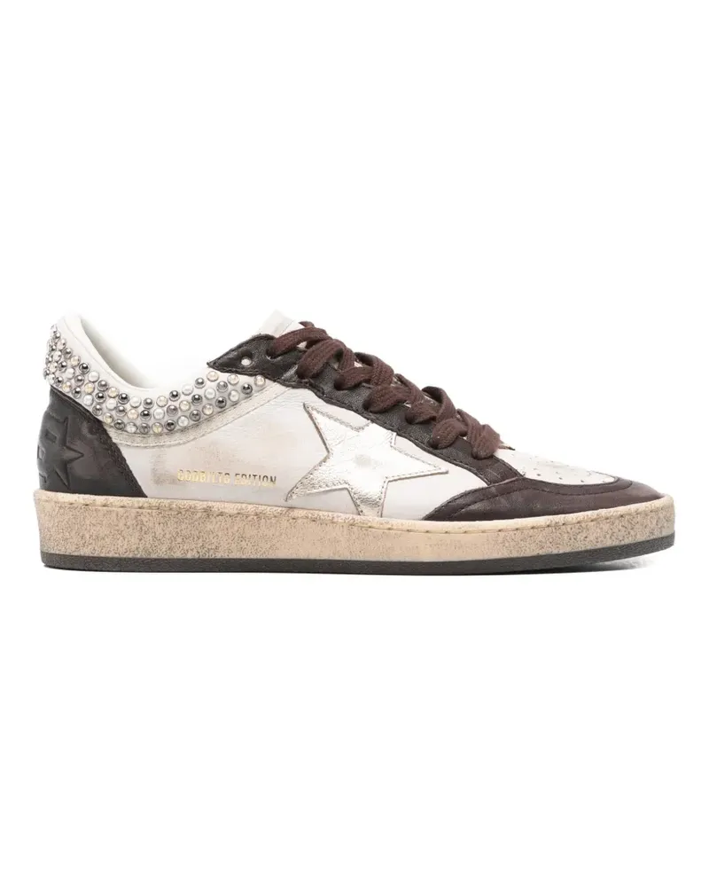 Golden Goose star embellished sneakers - Braun Braun
