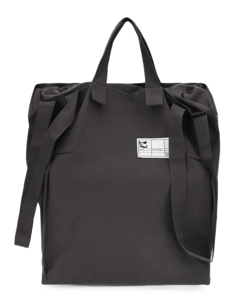GR10K Replicated tote bag - Schwarz Schwarz