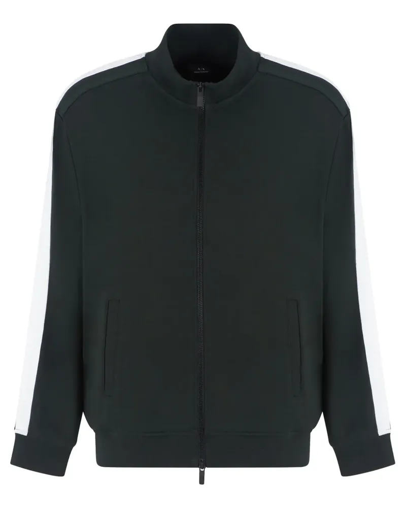 Armani Exchange Sweatshirtjacke mit Logo-Band - Schwarz Schwarz