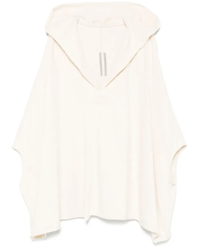 Rick Owens Hoodie mit V-Ausschnitt - Nude Nude