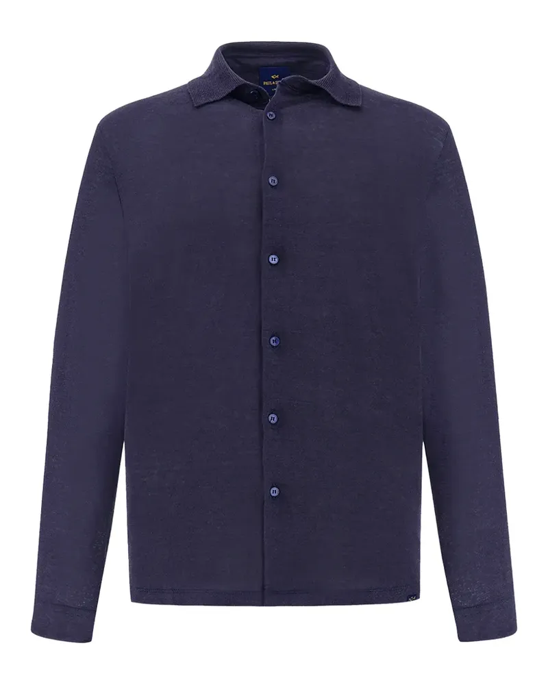 Paul & Shark linen shirt - Blau Blau