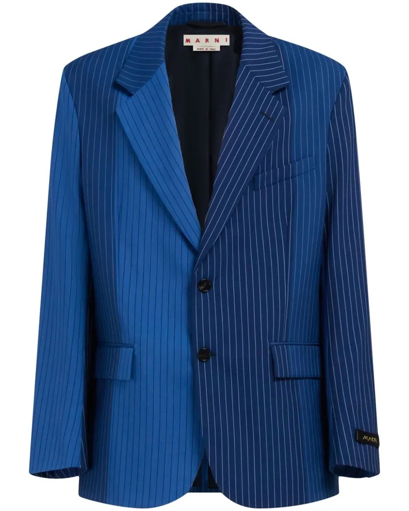 Marni Sakko mit Nadelstreifen - Blau Blau
