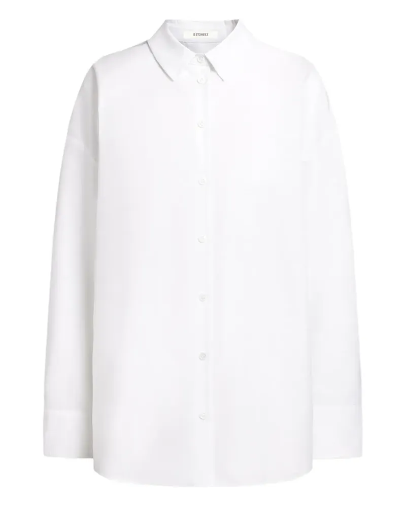 12 STOREEZ Hemd aus mercerisierter Baumwolle - Weiß Weiß