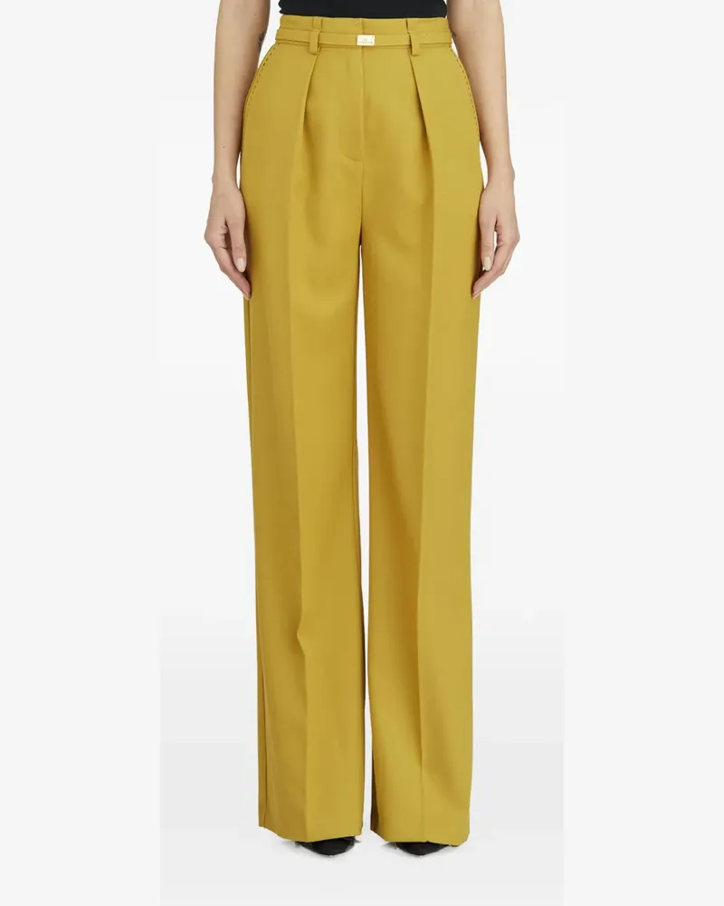 Elisabetta Franchi pleated trousers - Gelb Gelb