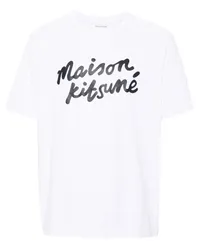 Kitsuné Handwriting Comfort T-Shirt Weiß