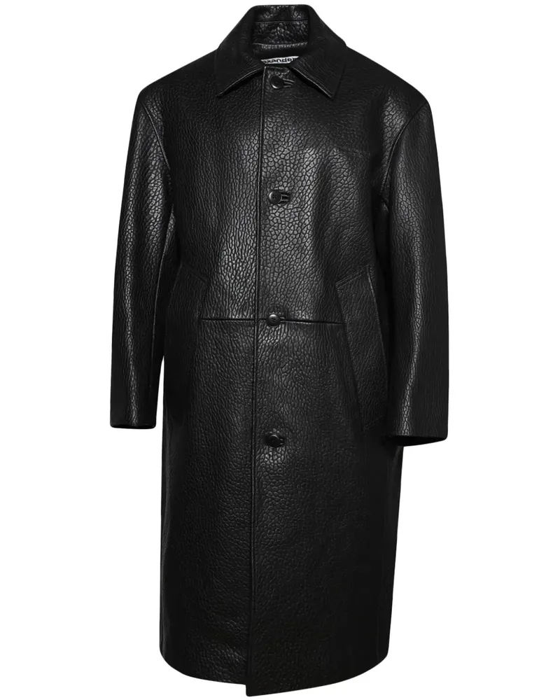 Alexander Wang Mantel aus Leder - Schwarz Schwarz