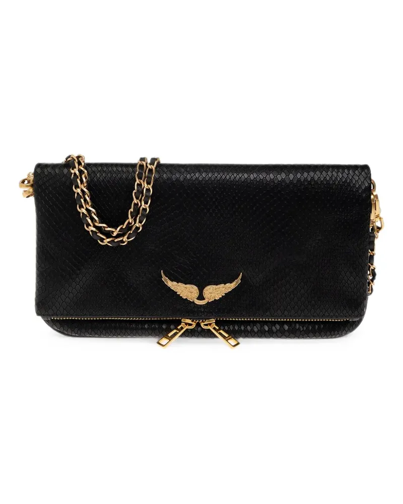 Zadig & Voltaire Rock soft wild clutch bag - Schwarz Schwarz