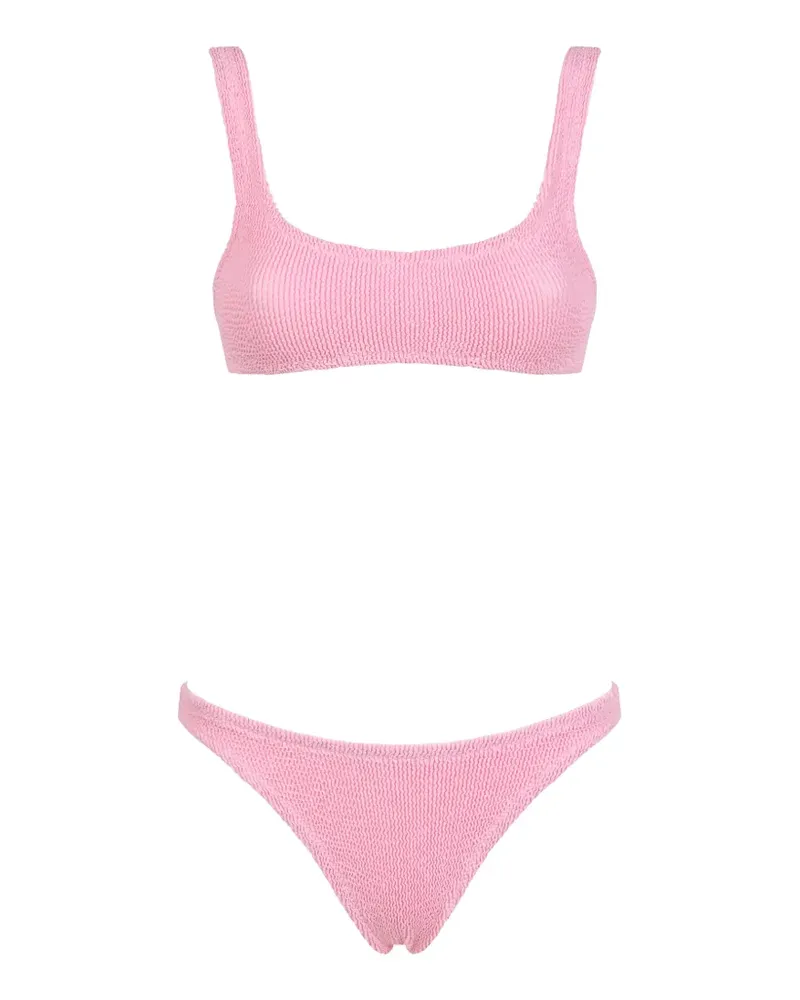 MC2 Saint Barth Naima Naomi seersucker-texture bikini - Rosa Rosa