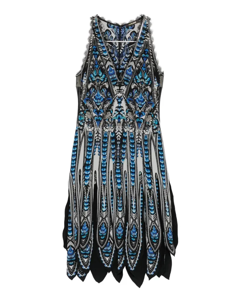 Roberto Cavalli Kleid mit grafischem Print - Blau Blau