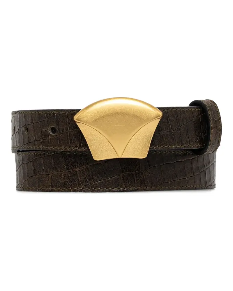 Sessùn Gürtel mit Kroko-Effekt - Braun Braun