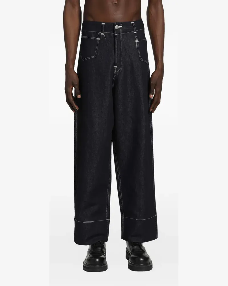 Junya Watanabe x Levi´s contrast-stitch jeans - Blau Blau