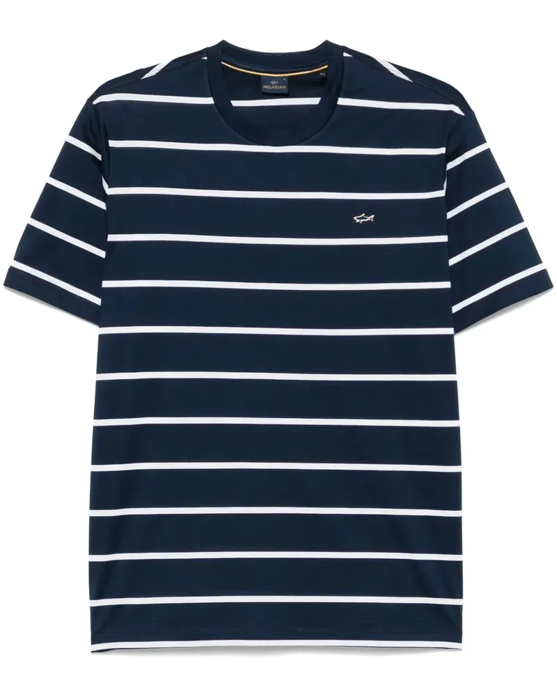 Paul & Shark Gestreiftes T-Shirt - Blau Blau