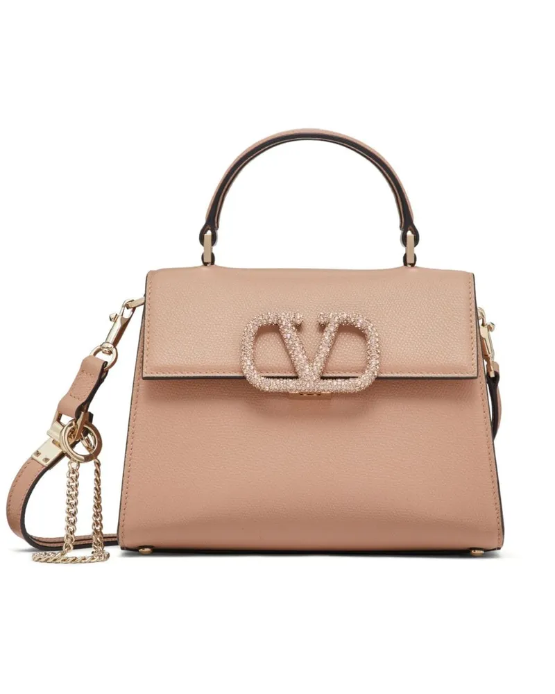 Valentino Garavani Kleine VSling Schultertasche - Nude Nude