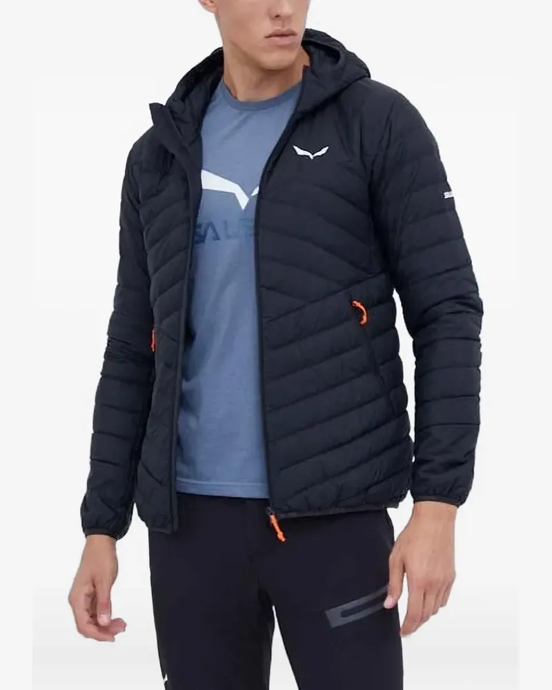 Salewa Wattierte Brenta Kapuzenjacke - Schwarz Schwarz