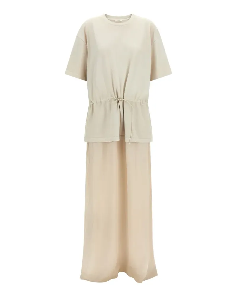 Haikure drawstring t-shirt dress - Nude Nude