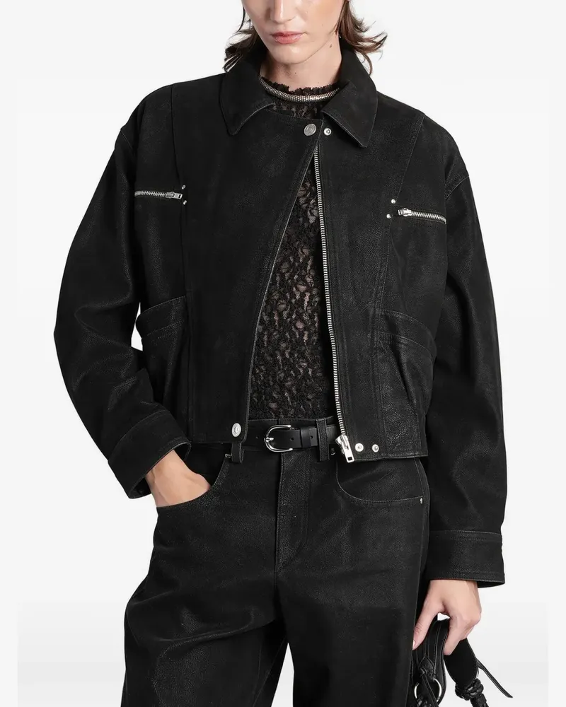 Isabel Marant Jacke mit Kontrasteinsätzen - Schwarz Schwarz