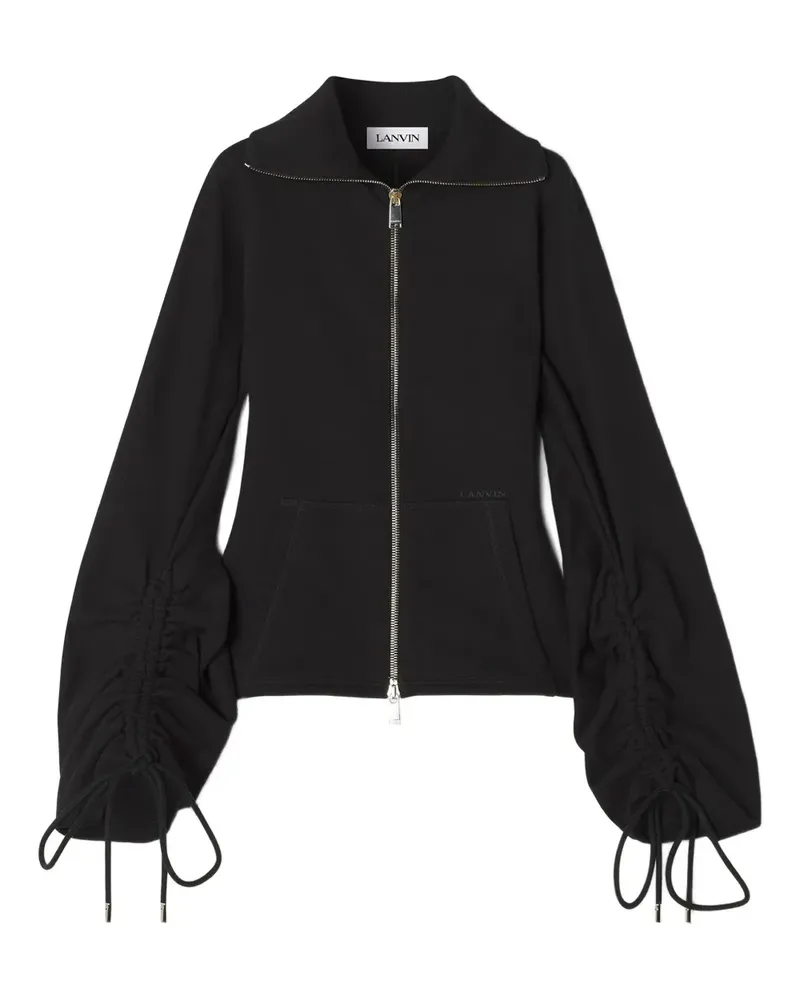 Lanvin Jacke mit Kordelzug-Bündchen - Schwarz Schwarz