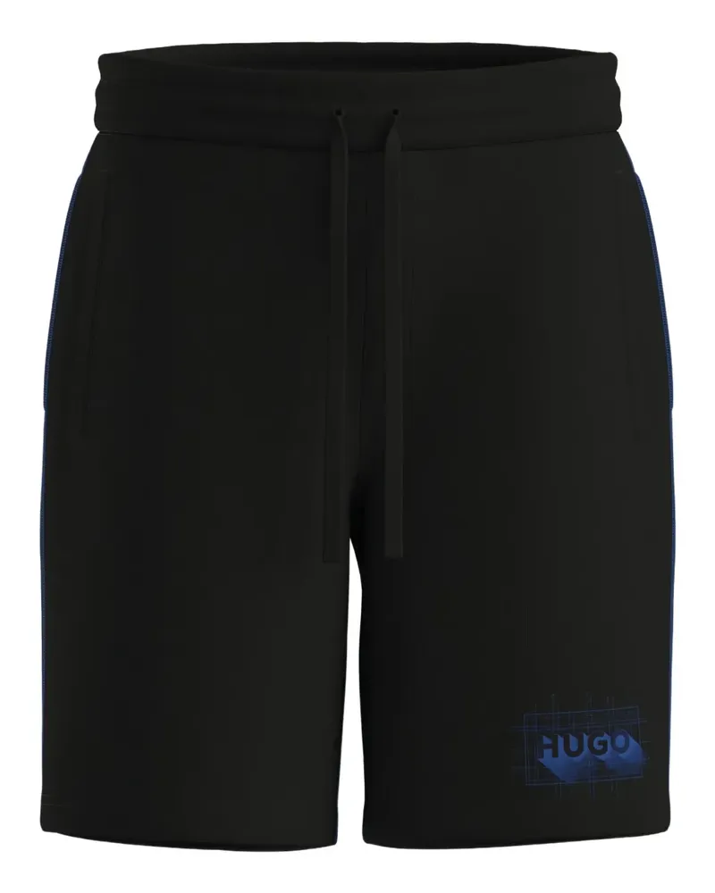 HUGO BOSS Shorts mit Kordelzug - Schwarz Schwarz