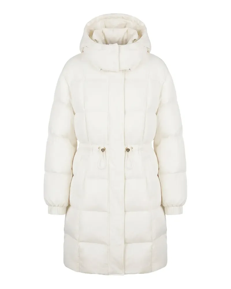 Patrizia Pepe quilted hooded jacket - Weiß Weiß