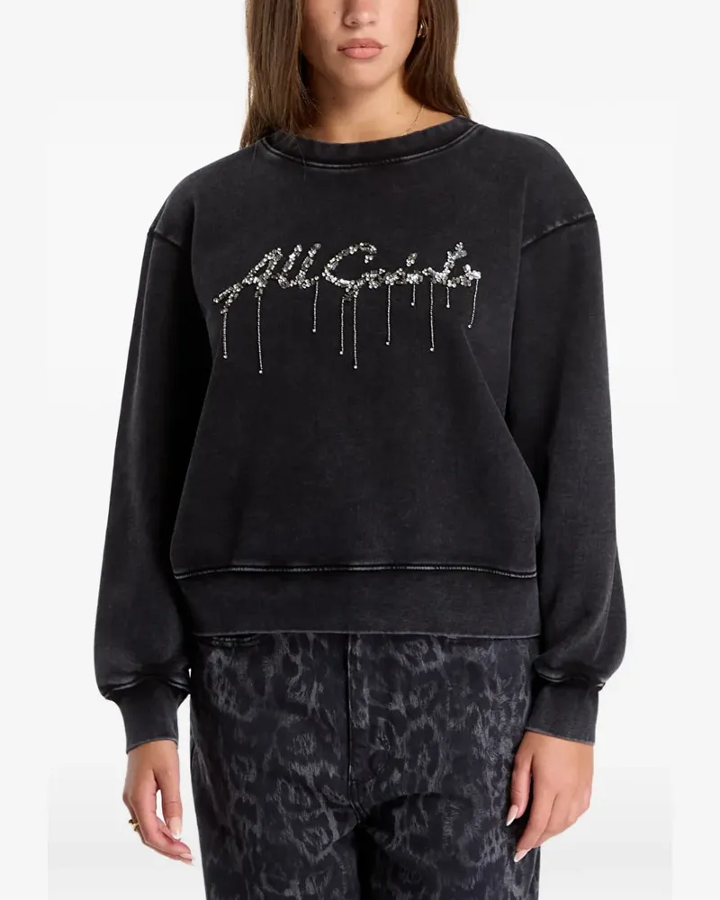 AllSaints Chains Pippa Pullover mit Pailletten - Schwarz Schwarz