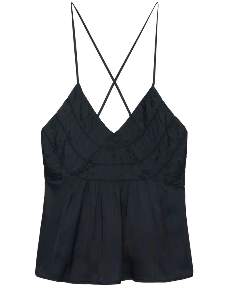 Zadig & Voltaire Tanktop mit V-Ausschnitt - Schwarz Schwarz