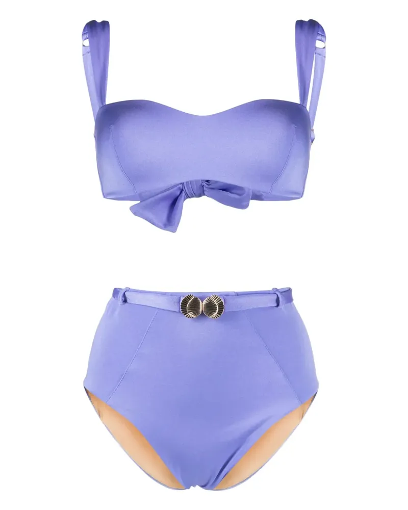 Noire Swimwear Bandeau-Bikini - Violett Violett