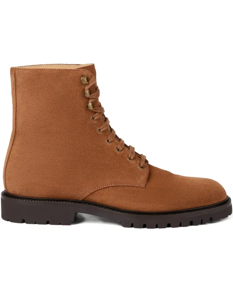 Brunello Cucinelli Schnürstiefel aus Wildleder - Braun Braun