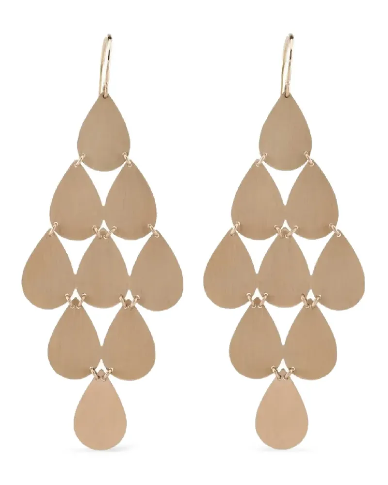 Irene Neuwirth 18kt Rotgold-Hängeohrringe mit Chandelier Gold