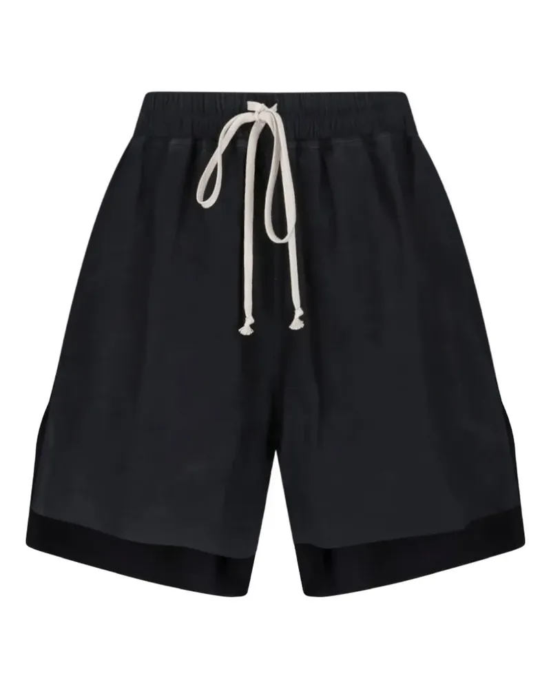 Rick Owens Shorts aus Leder mit Kordelzug - Schwarz Schwarz