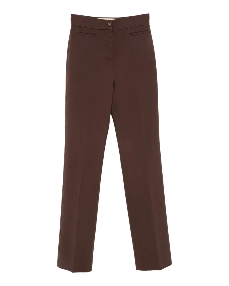 Valentino Garavani VLogo Hose mit Knopfverschluss - Braun Braun